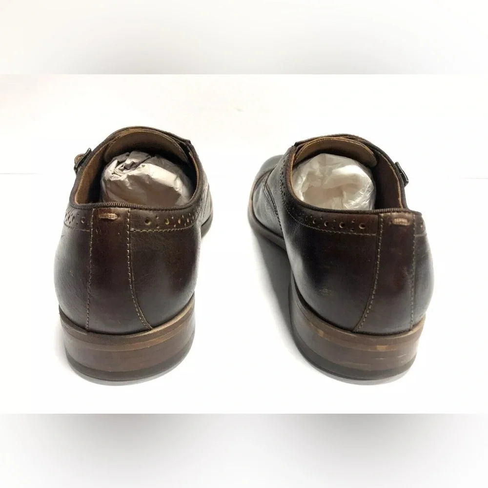 Aldo, Unerrallan, Men’s Brown Leather Oxford Dress Shoes, Size 10.5M